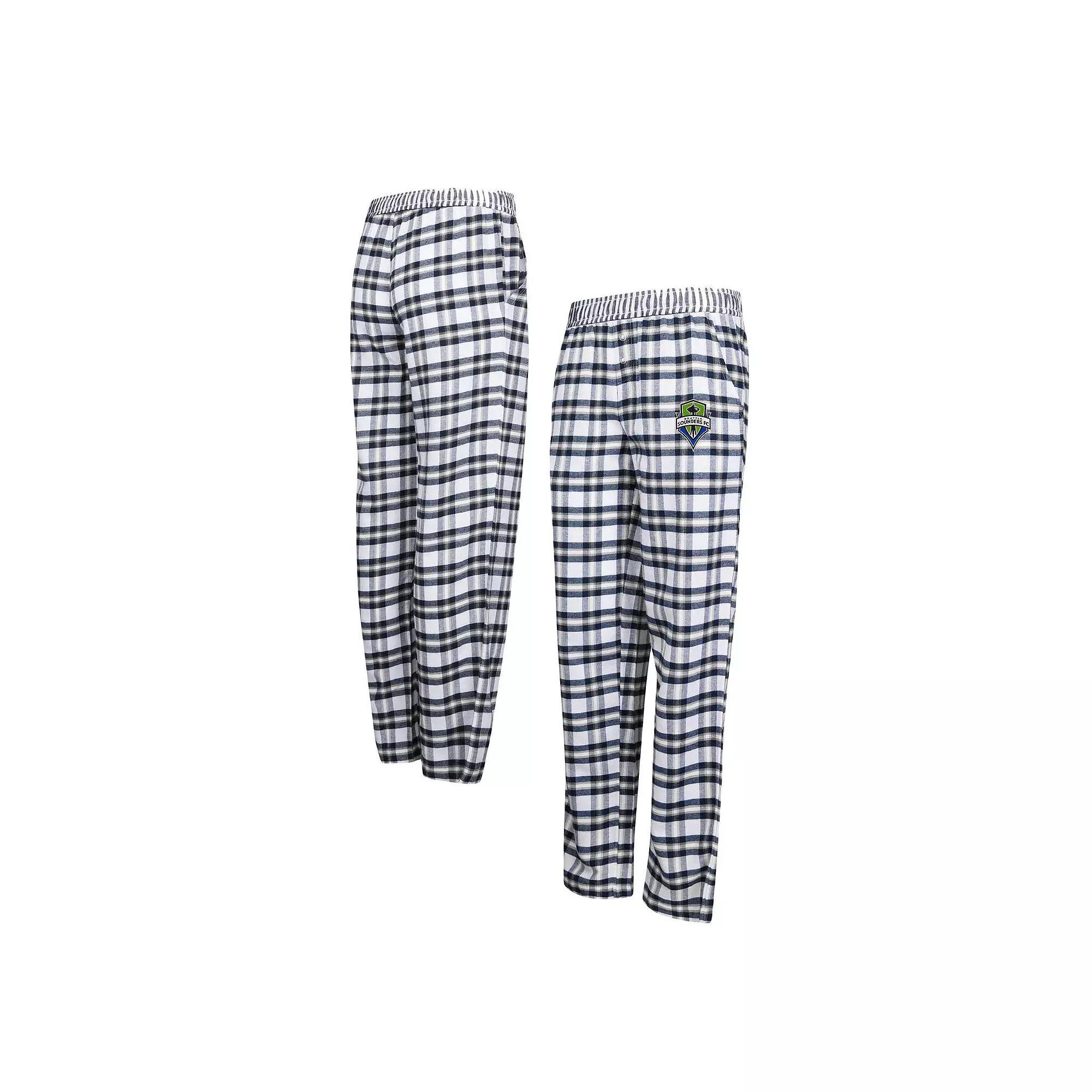 Women's Concepts Sport Navy Seattle Sounders FC Sienna Flannel Pants, Size: Small, Blue Product Image