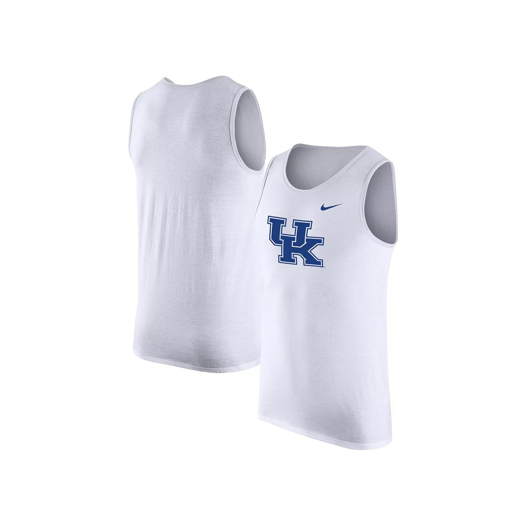 Men's Nike White Kentucky Wildcats Tank Top, Size: Medium Product Image