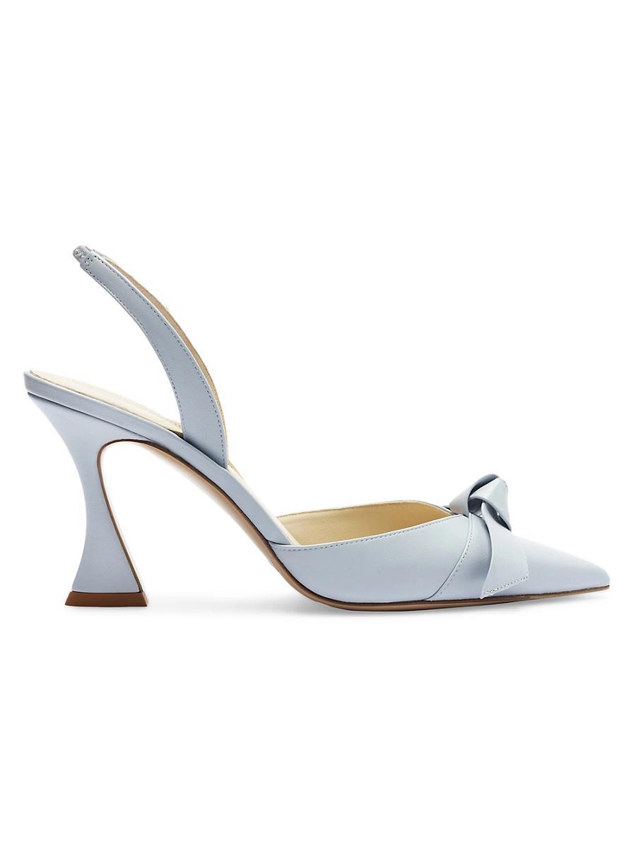Womens Clarita Bell 85MM Leather Slingback Pumps Product Image