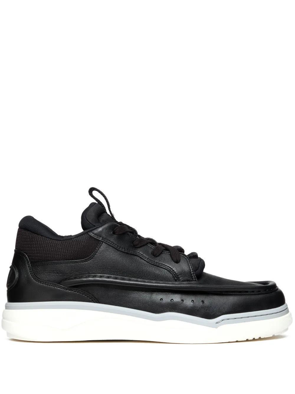 leather low-top sneakers Product Image