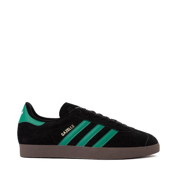 Mens adidas Gazelle Athletic Shoe - Black / Court Green / Gum Product Image