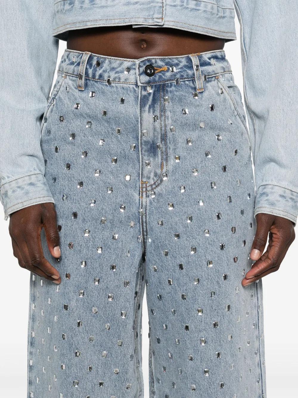 high-rise wide-leg jeans Product Image