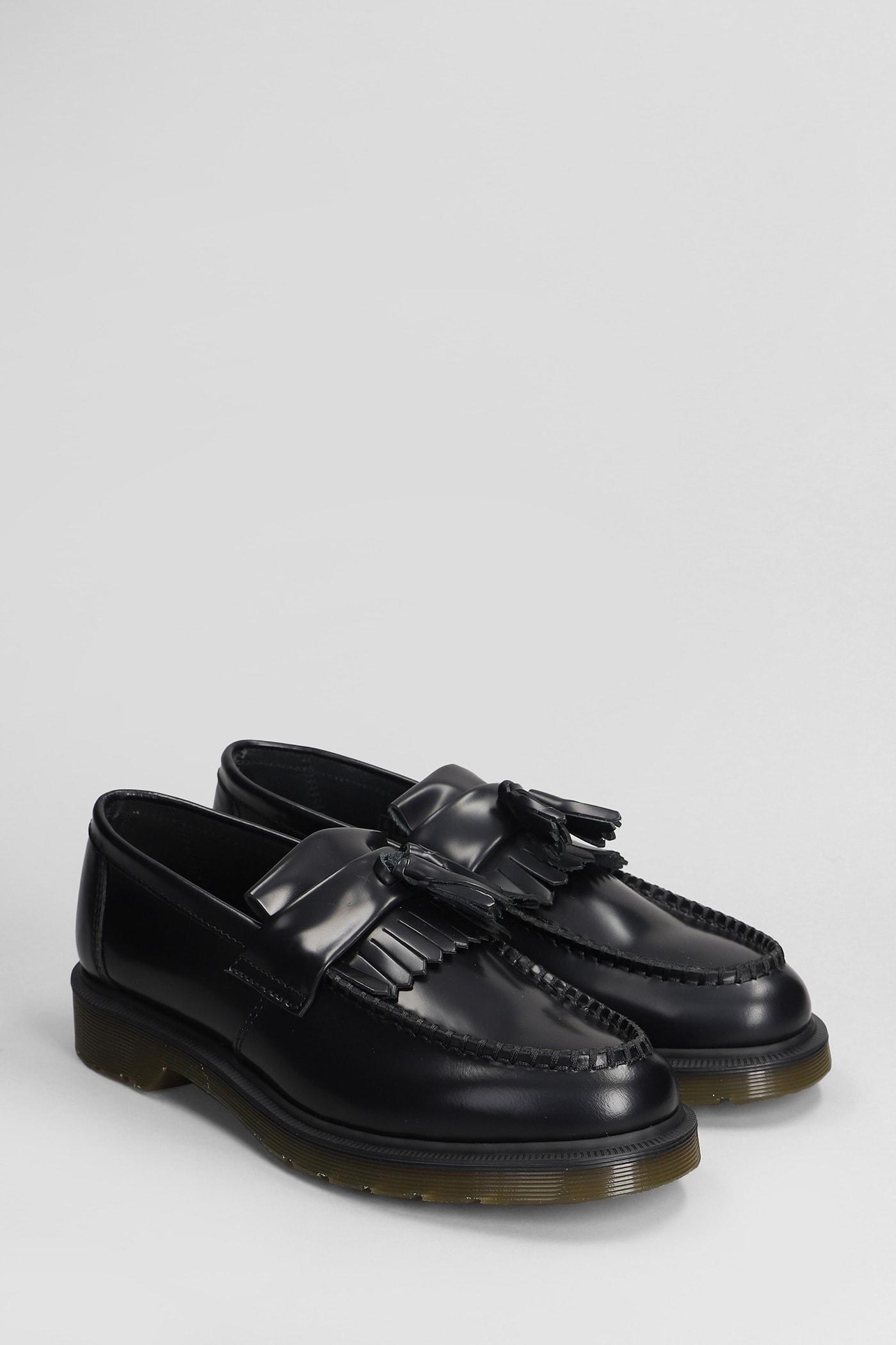 DR. MARTENS' Adrian Loafers In Black Leather Product Image