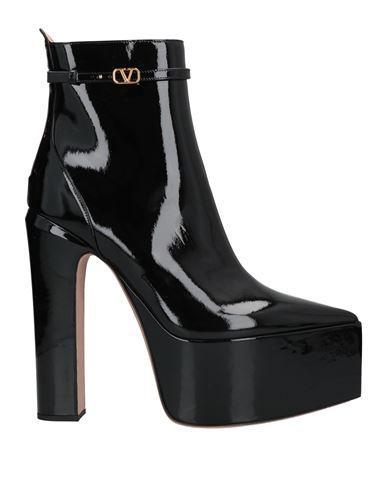 VALENTINO GARAVANI Woman Ankle Boots Black Size 7 Soft Leather Product Image
