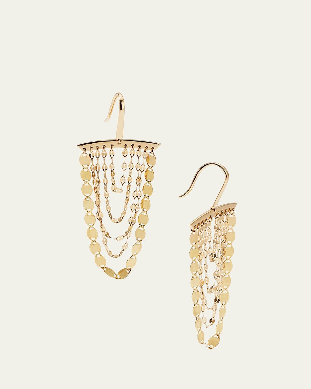 Small Nude Cascade Earrings Product Image