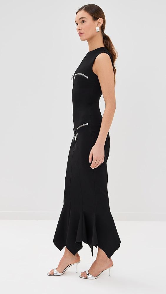 AREA Handkerchief Zipper Dress | Shopbop Product Image