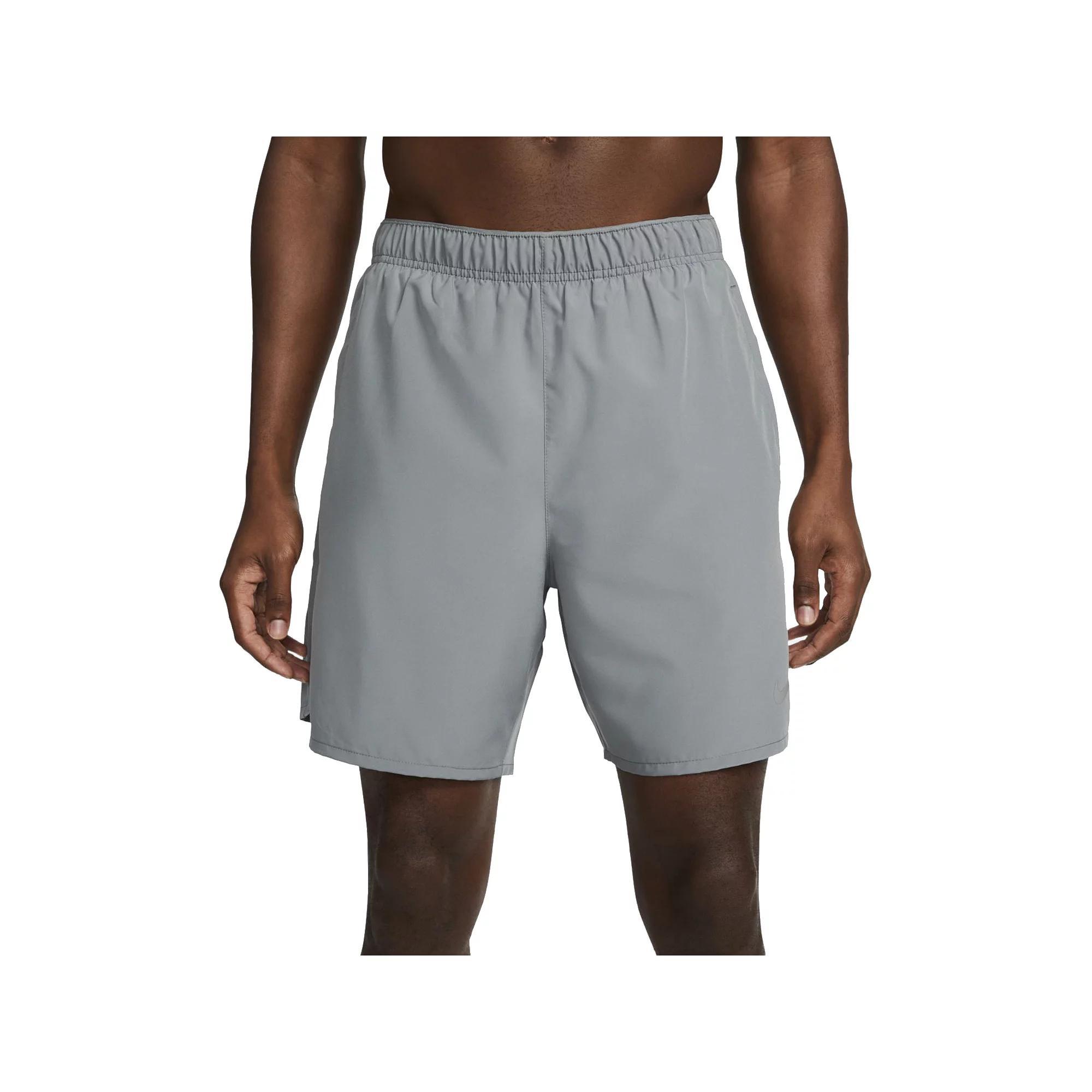 Men's Nike Dri-FIT Challenger 7" 2-in-1 Running Shorts, Size: Small, Grey Gray Blk Rf Slvr Product Image