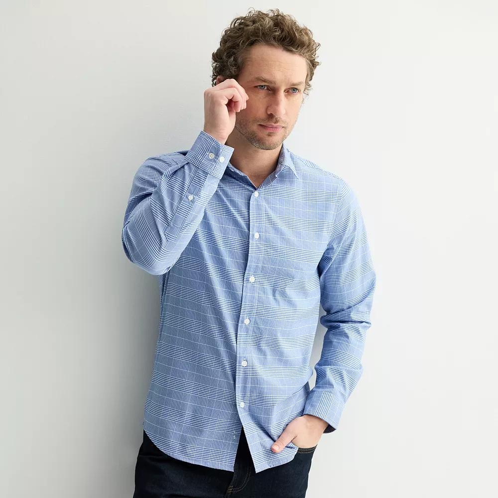 Mens Sonoma Goods For Life Short-Sleeve Printed Slim Fit Performance Shirt Product Image