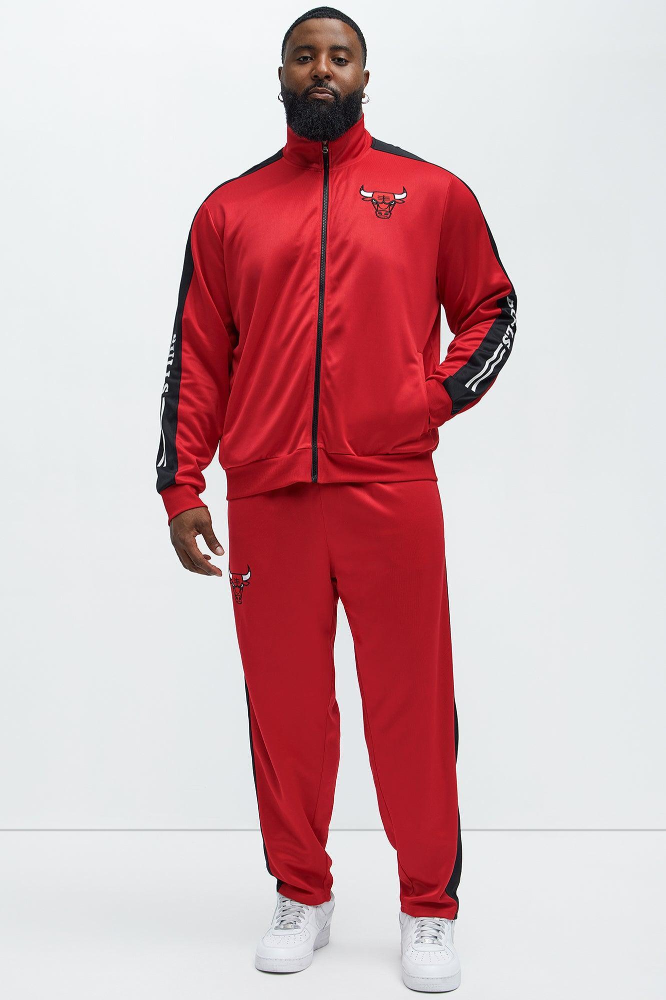 Bulls Stand By Track Pants - Red Product Image
