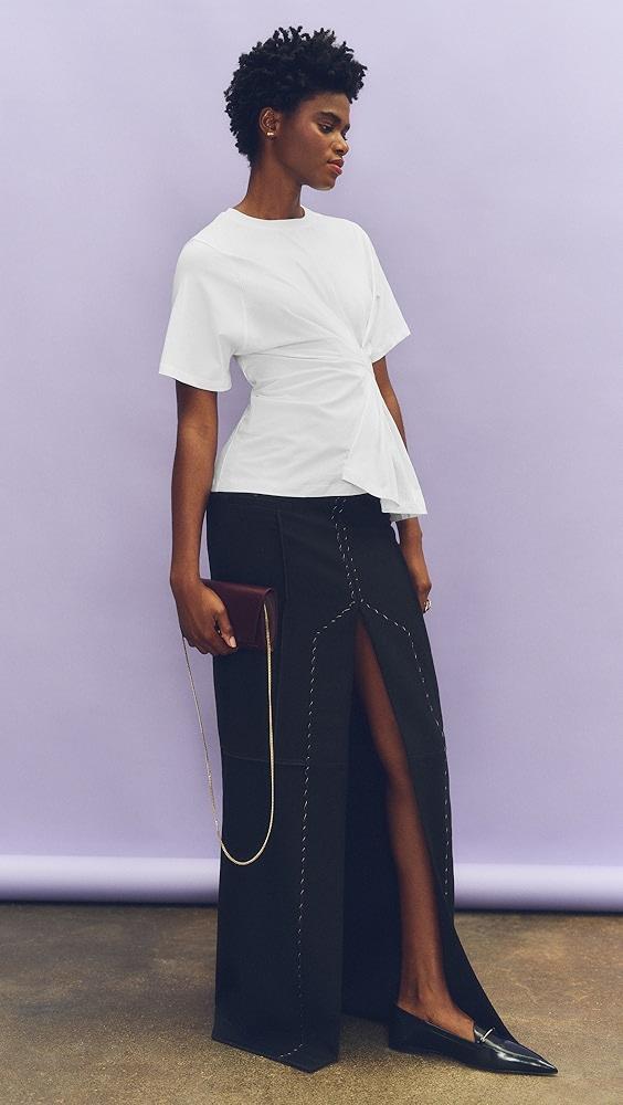 Victoria Beckham Deconstructed Floor Length Skirt | Shopbop Product Image