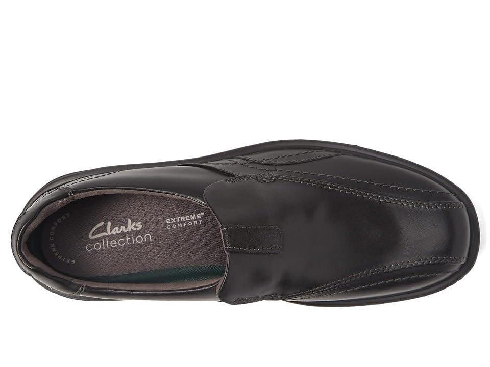 Clarks® Gessler Step Men's Leather Loafers, Size: 7 Wide, Black Product Image