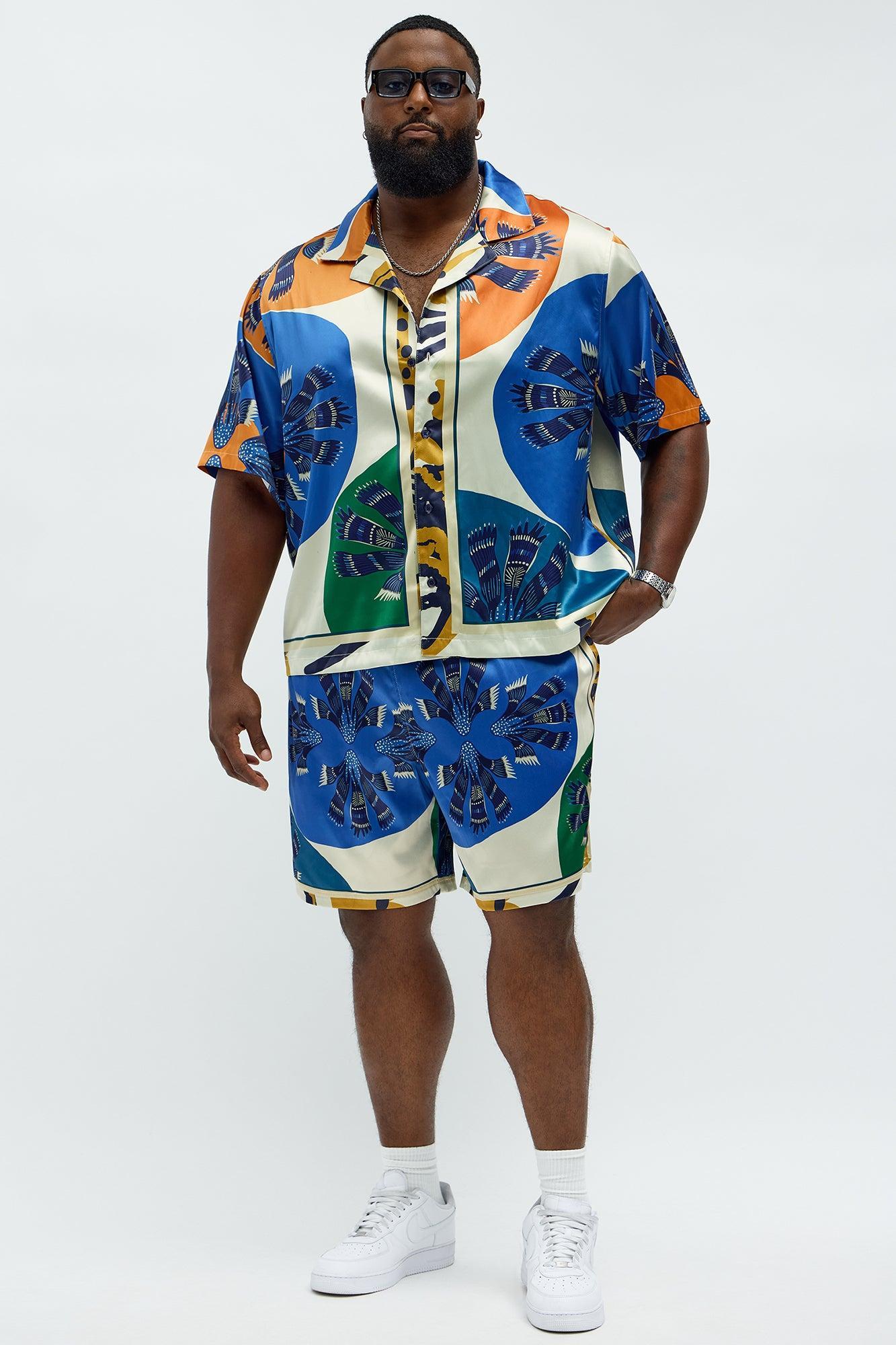 Relaxed Sea Vibe Shorts - Multi Color Product Image