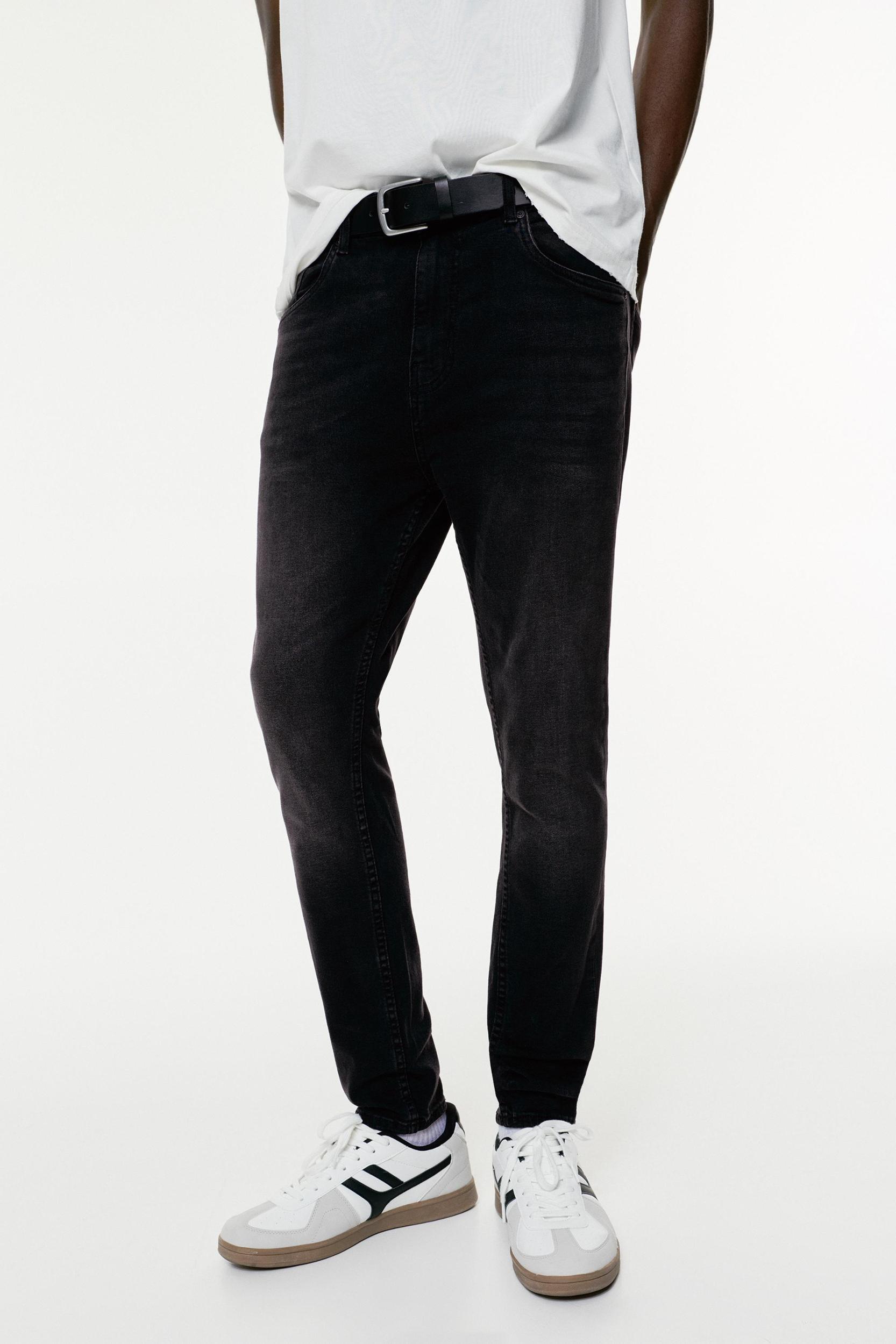 Washed carrot-fit jeans Product Image