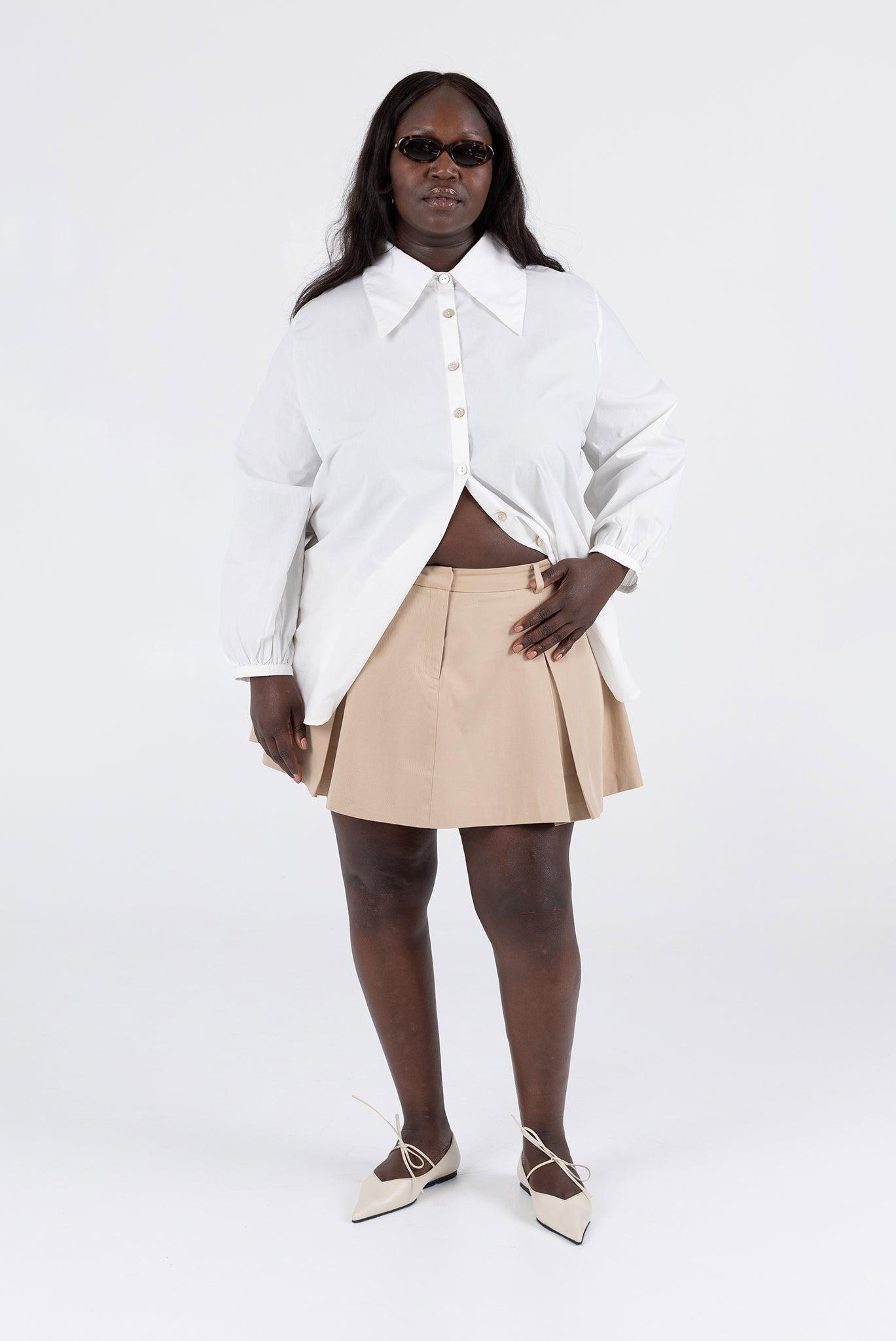 Thea Mini Skirt - Blonde Product Image