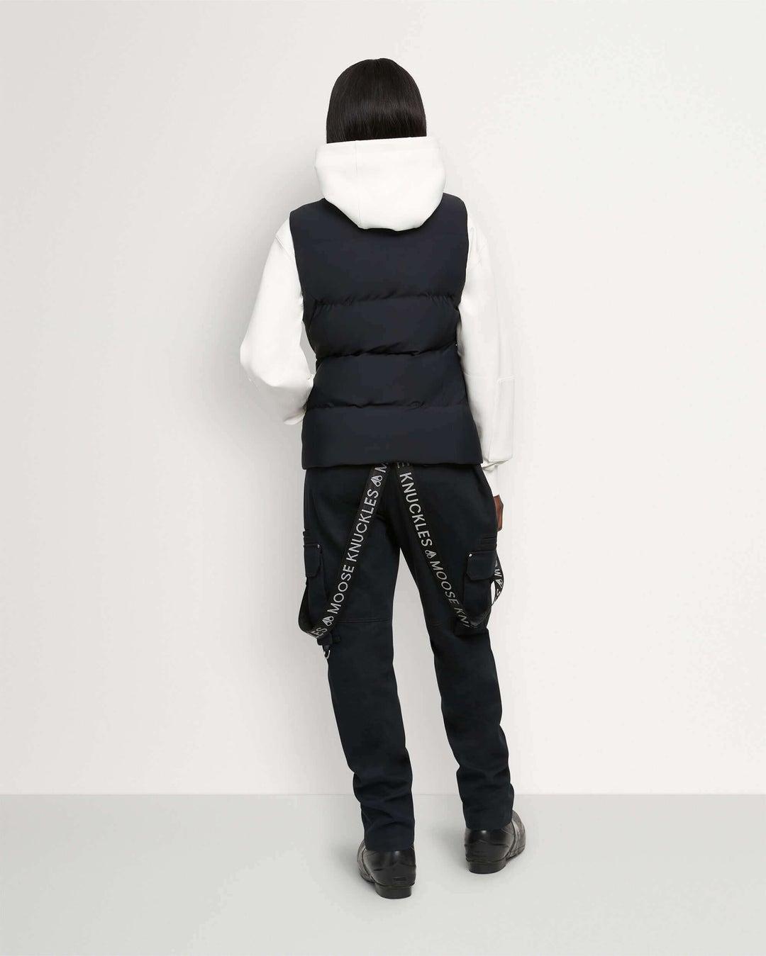 Moose knuckles Womens Gold Cambria Black Vest Product Image