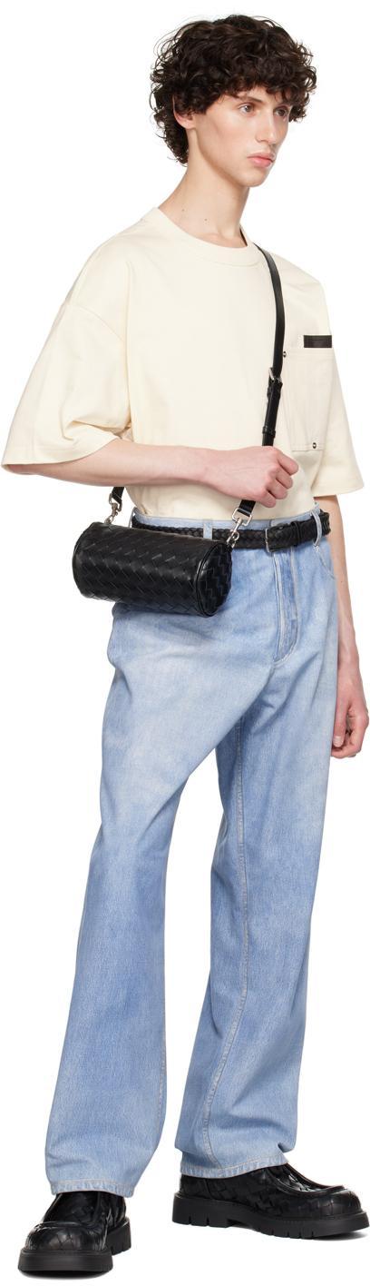 BOTTEGA VENETA Black Mini Intrecciato Barrel Cross Body Bag Product Image