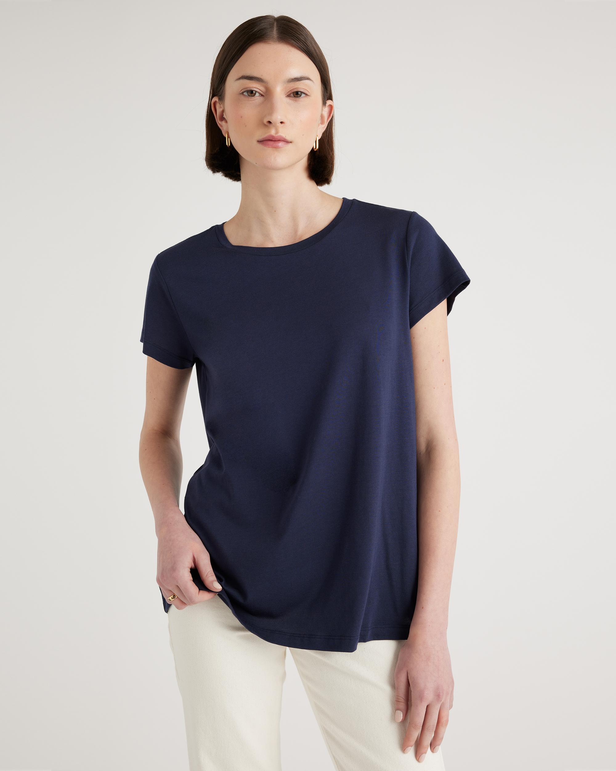 Quince | Women's Cotton Modal Crew Neck Swing T-Shirt Cotton/Modal Product Image