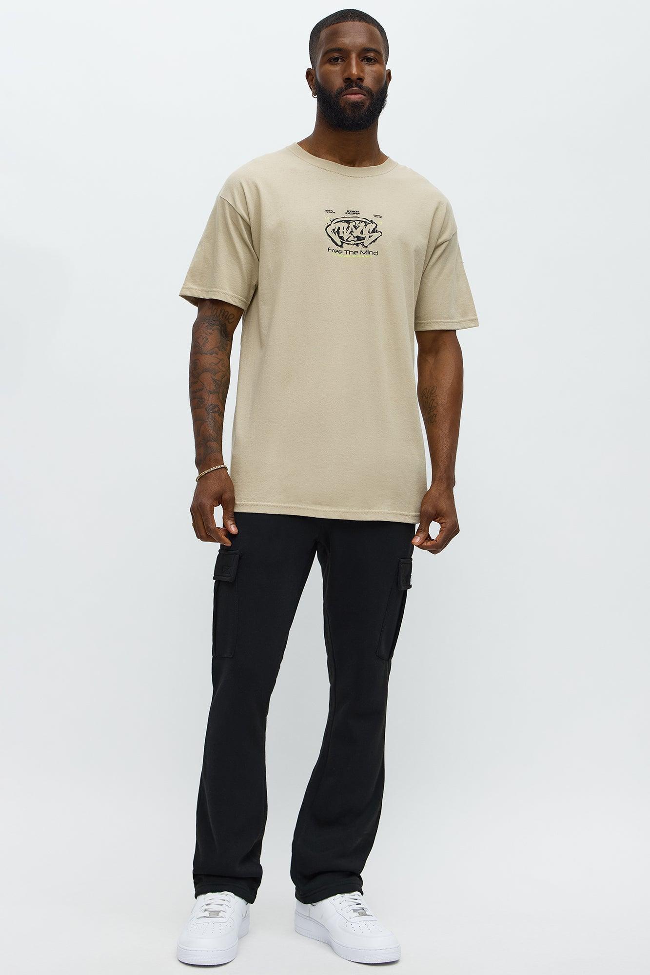 Chaos Free The Mind Short Sleeve Tee - Tan Product Image