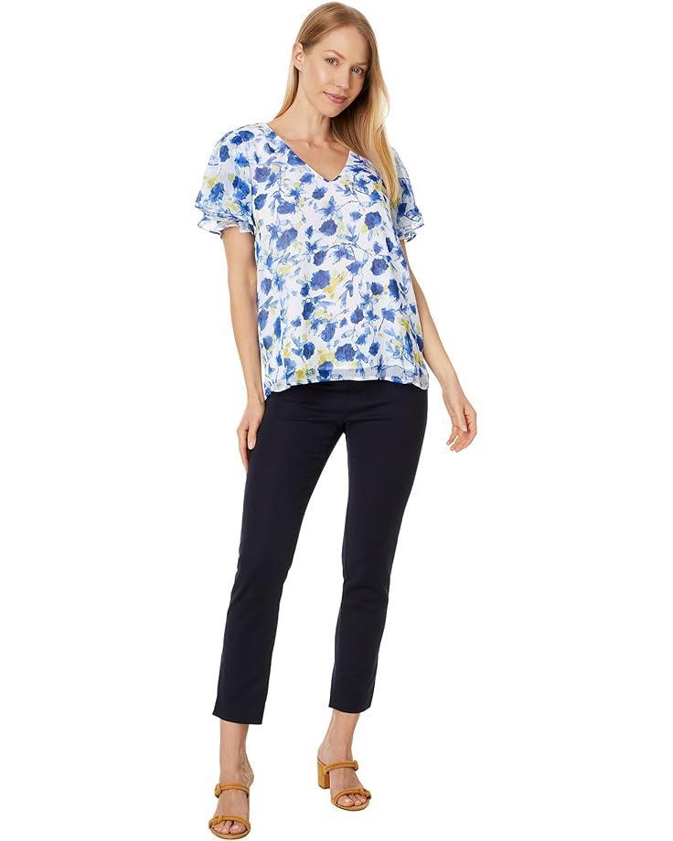 V-Neck Tulip Sleeve Blouse Product Image