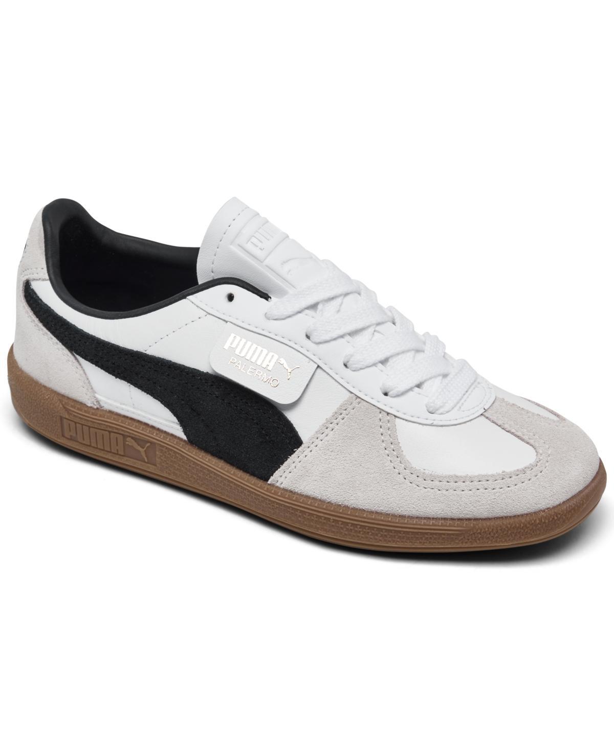 Womens PUMA Palermo Athletic Shoe - White / Vapor Gray / Gum Product Image