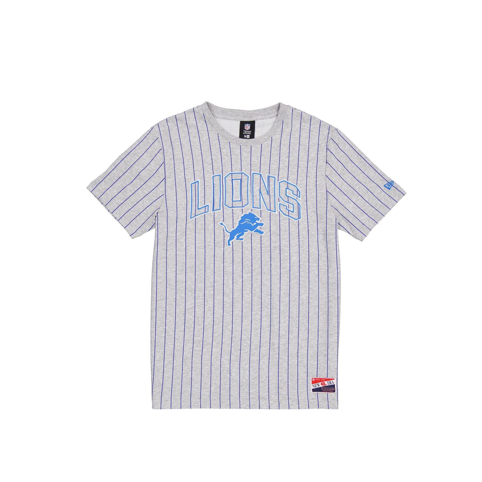 Detroit Tigers Throwback Gray Pinstripe T-Shirt Male Product Image