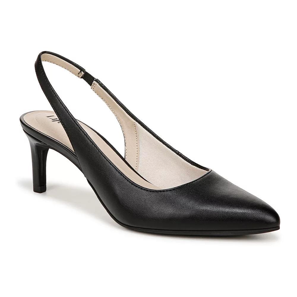 LifeStride Annalise Women's Slingback Heels, Size: 9 Wide, Black Product Image