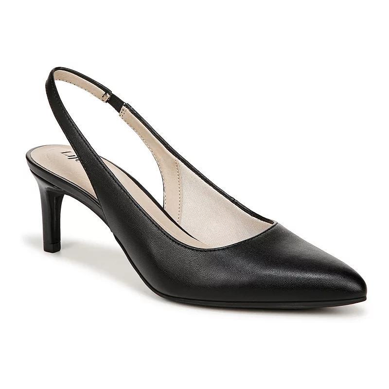 LifeStride Annalise Women's Slingback Heels, Size: 9 Wide, Black Product Image