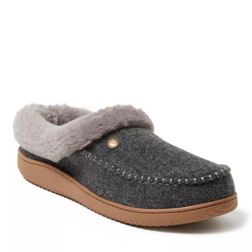 Dearfoams Baro Mens Clog Slippers Dark Grey Gray Product Image