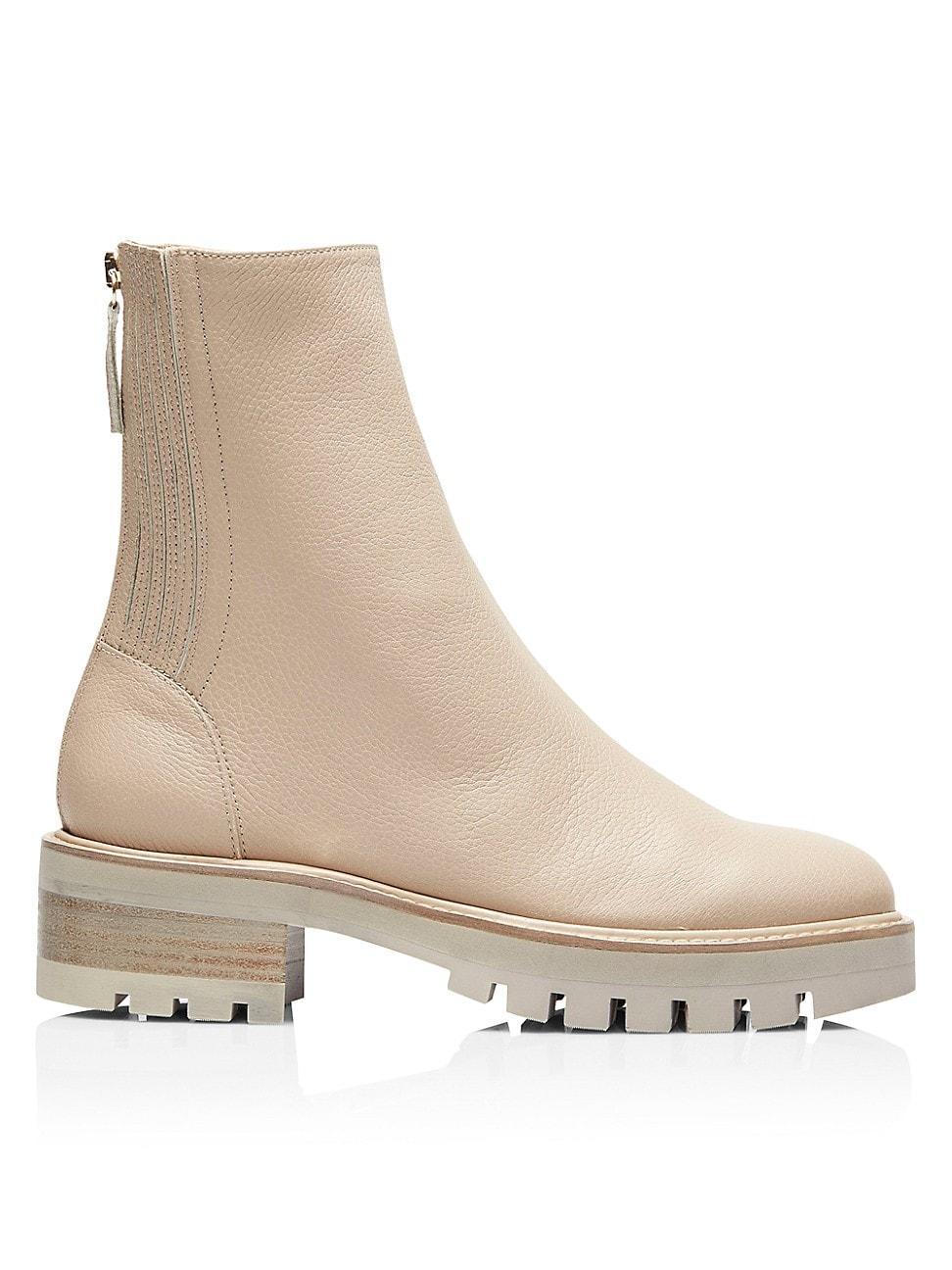 Womens Saint Honore Leather Combat Booties Product Image