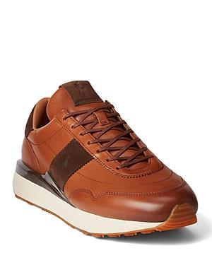 Polo Ralph Lauren Mens Train 89 Leather Sneakers Product Image