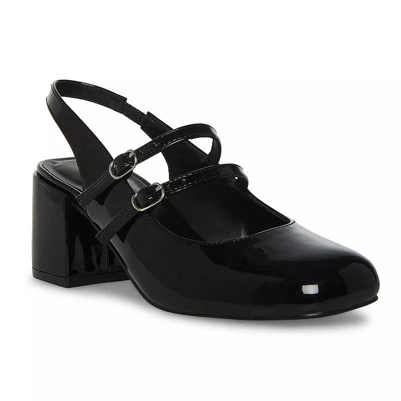 madden girl Doll Womens Slingback Block Heels Product Image