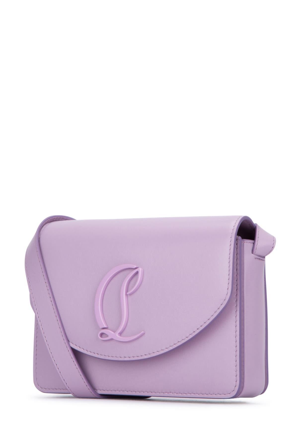 CHRISTIAN LOUBOUTIN Loubi54 Nappa Leather Cross-body Bag In Purple Product Image