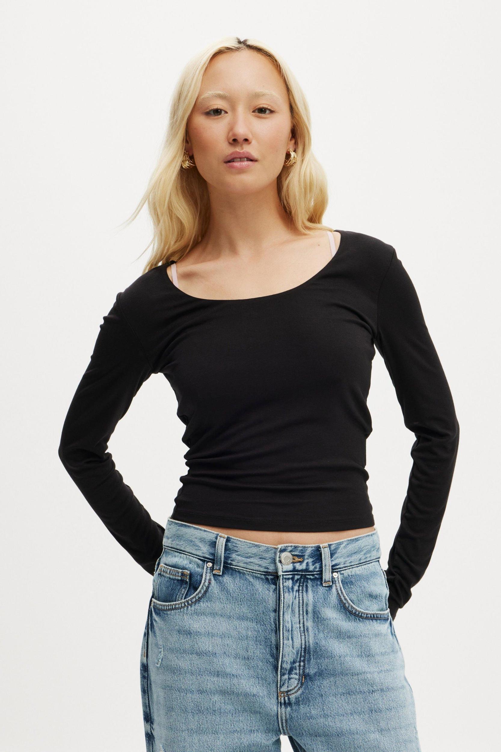 Sunday Scoop Neck Long Sleeve Product Image