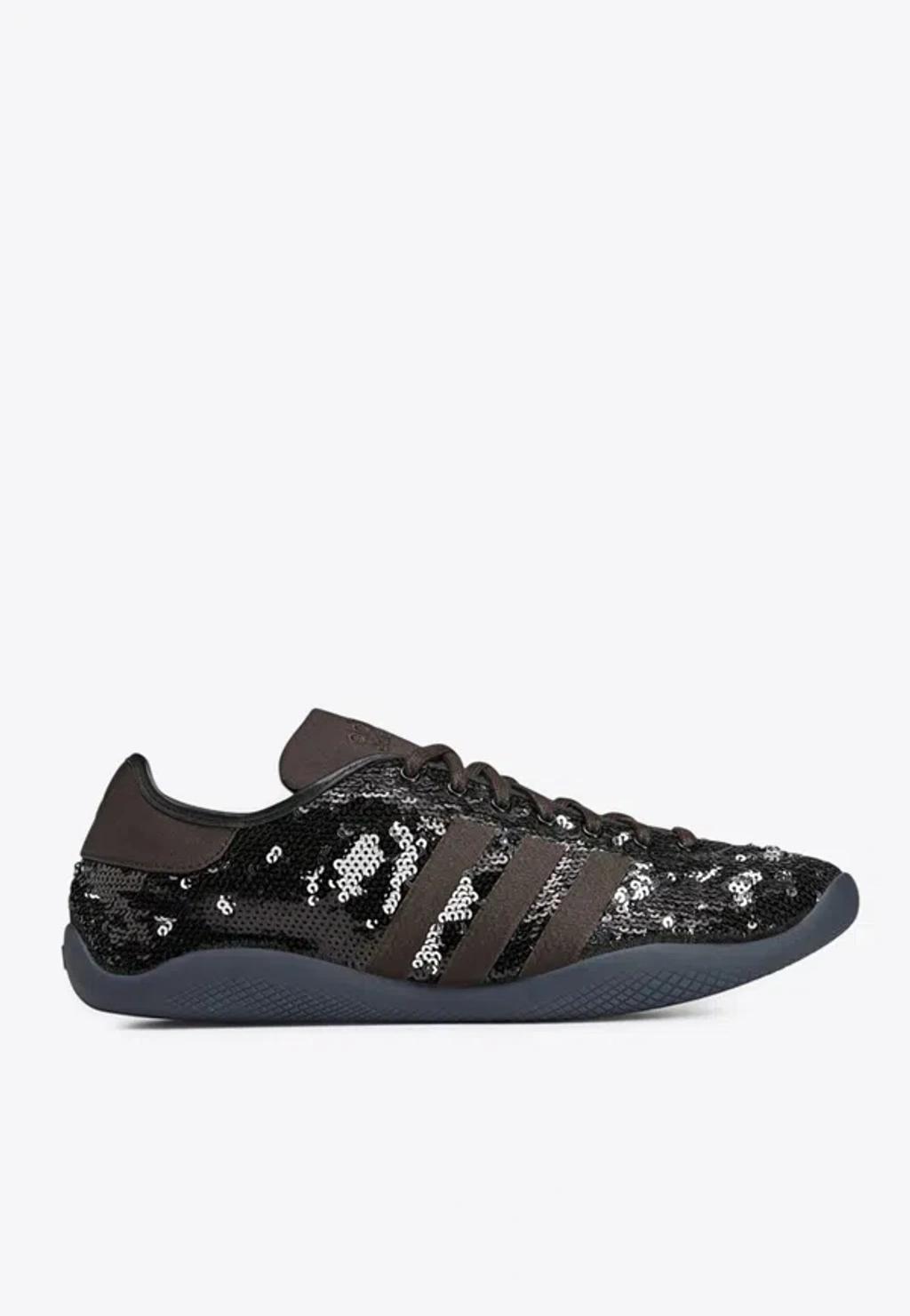 ADIDAS ORIGINALS Adidas X Wales Bonner X Wales Bonner Karintha Sequin Sneakers In Brown Product Image