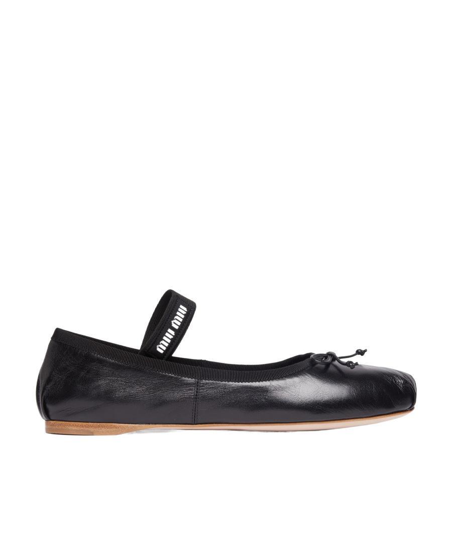 logo-strap ballerina shoes Product Image