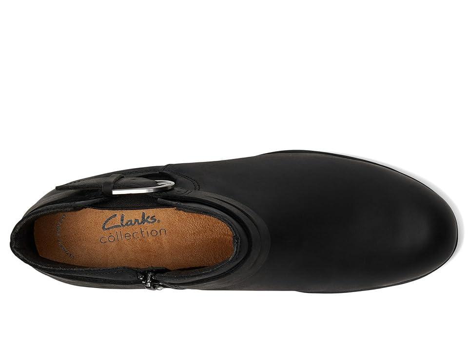 Clarks Charlten Rae Womens Buckle Detail Leather Ankle Boots Product Image