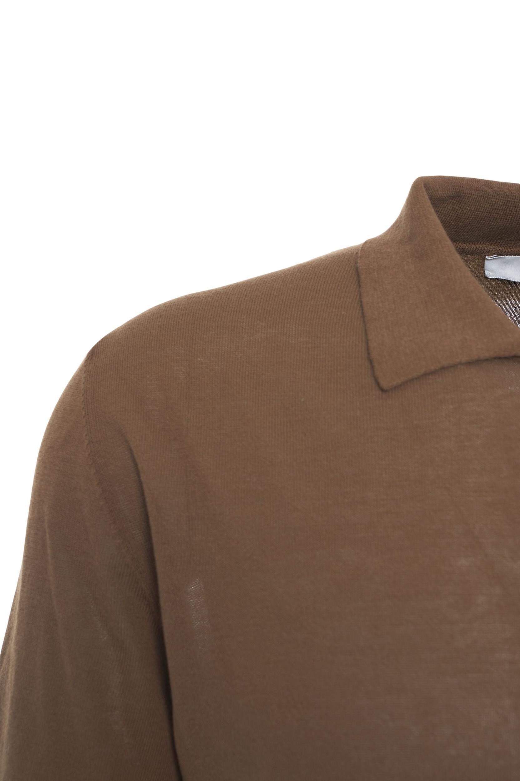 Knit polo shirt Product Image