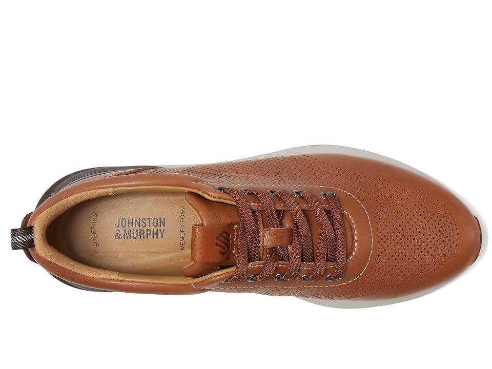 Johnston  Murphy Mens Kinnon Perforated Leather Sneakers Product Image