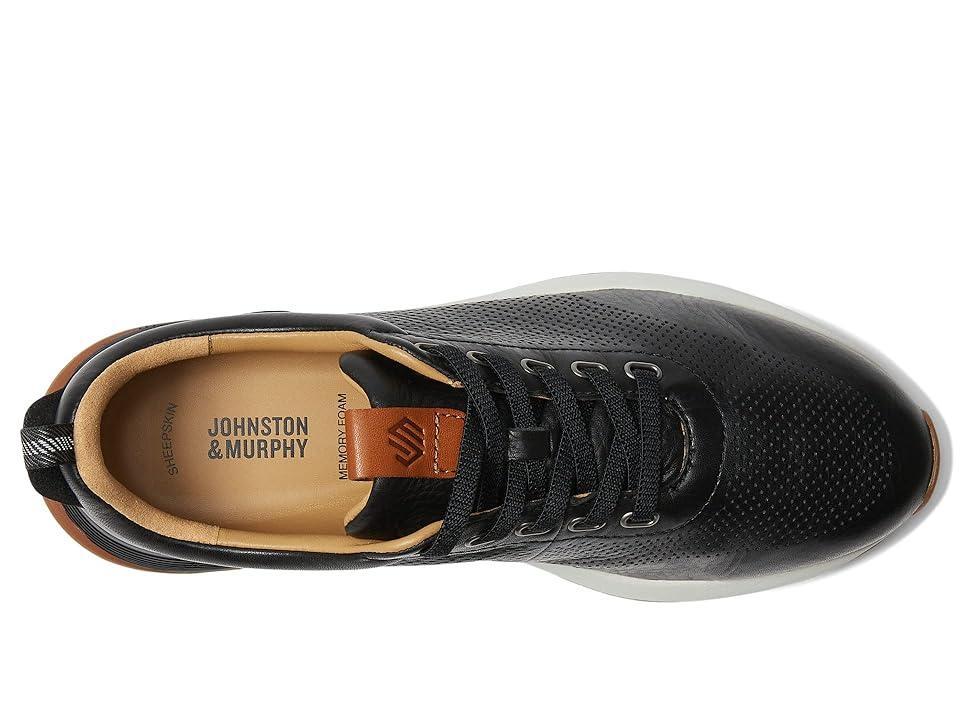 Johnston  Murphy Mens Kinnon Perforated Leather Sneakers Product Image