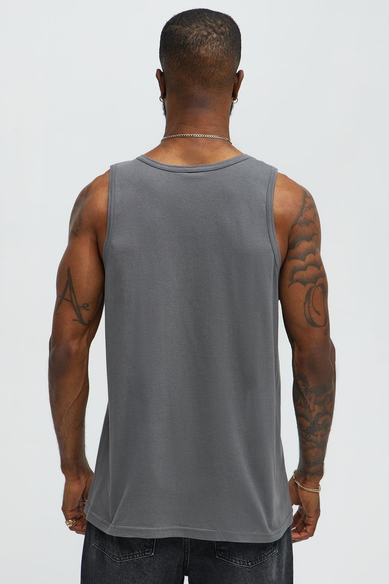 Rebellious Tank Top - Charcoal Product Image