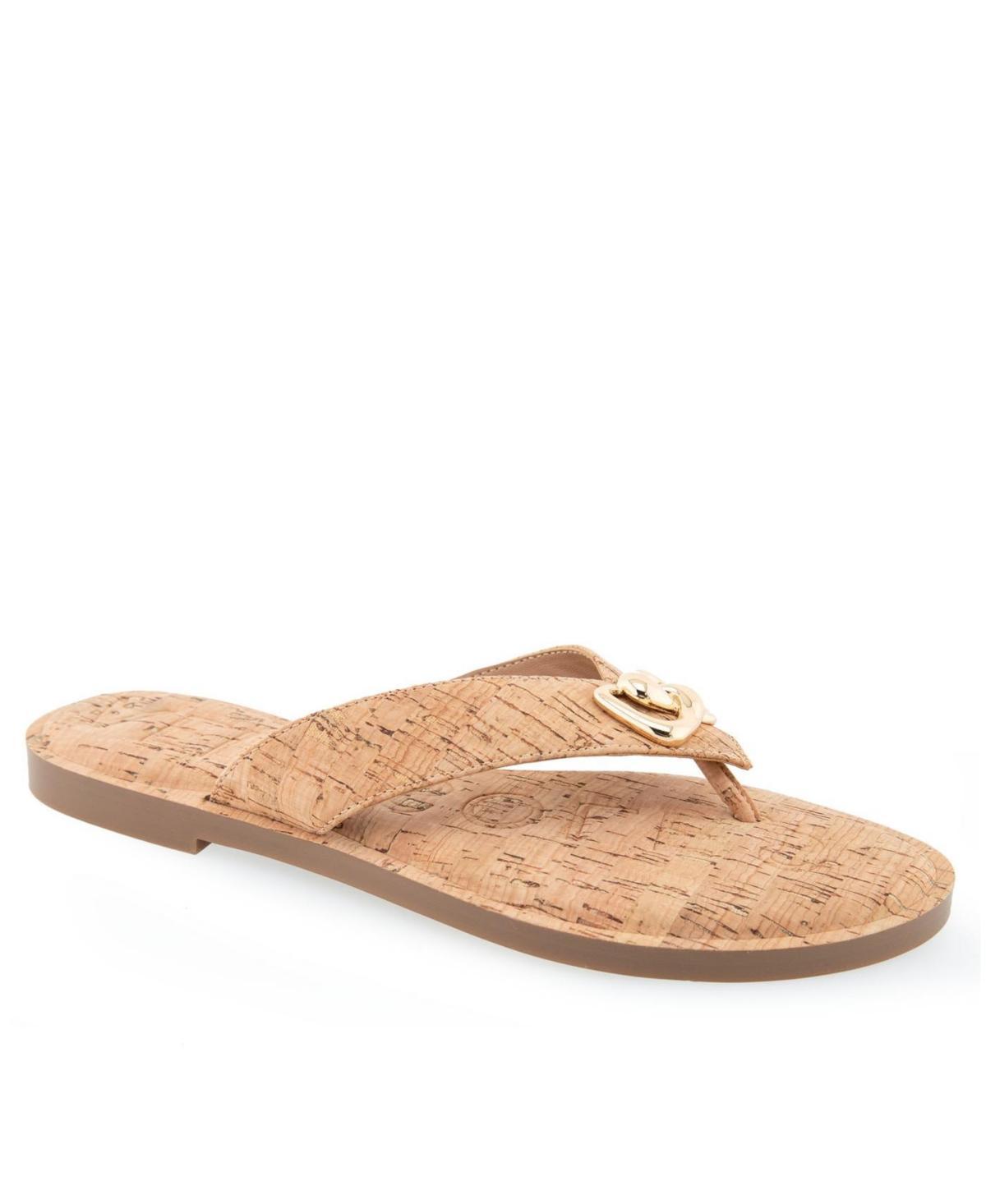 Aerosoles Galen Women's Flip Flop Sandals, Size: 9.5, Blue Pu Product Image