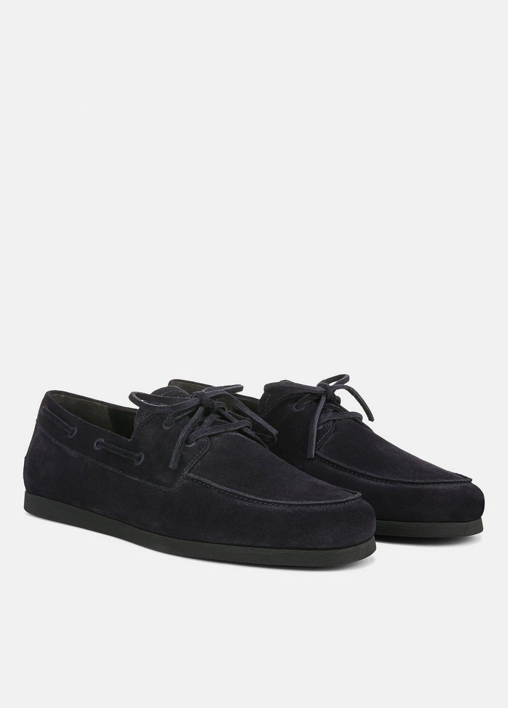 Mens Marin Suede Lace-Up Loafer, Night Blue, Size 9 Vince Product Image
