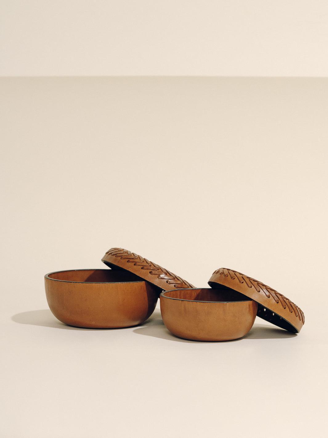 The Box Set in Leather Lace Trim Product Image