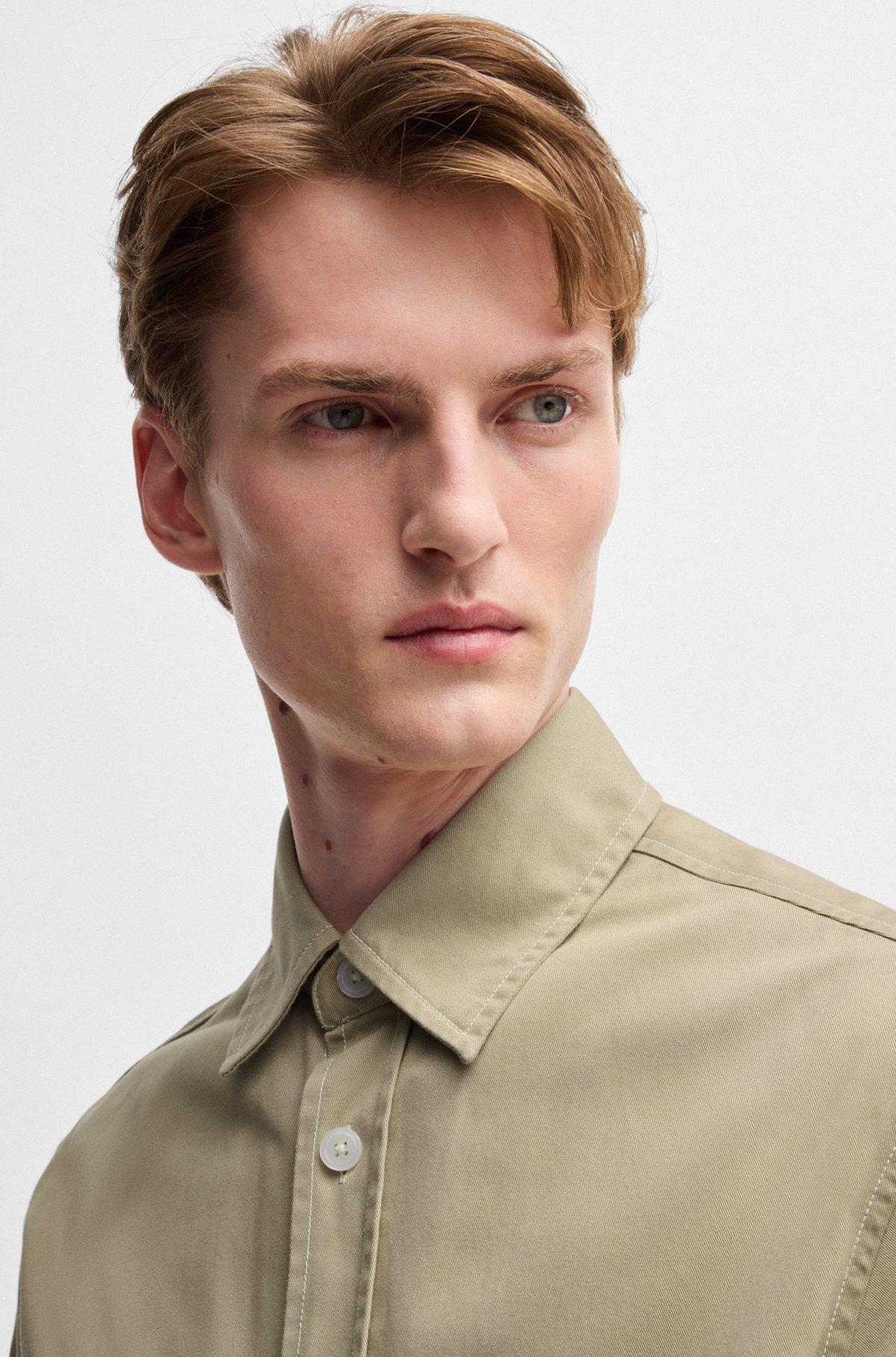 Relaxed-fit shirt in cotton twill Product Image