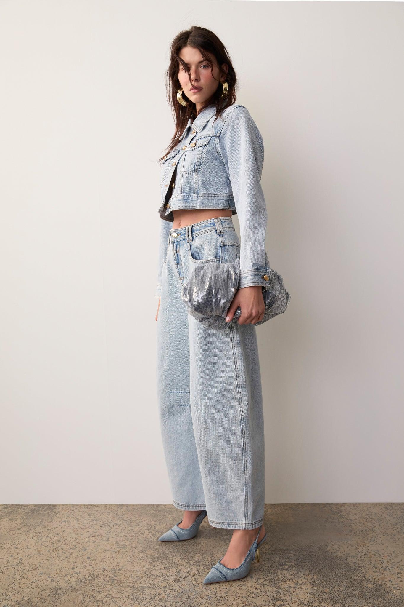 Kai Denim Cropped Jacket Product Image