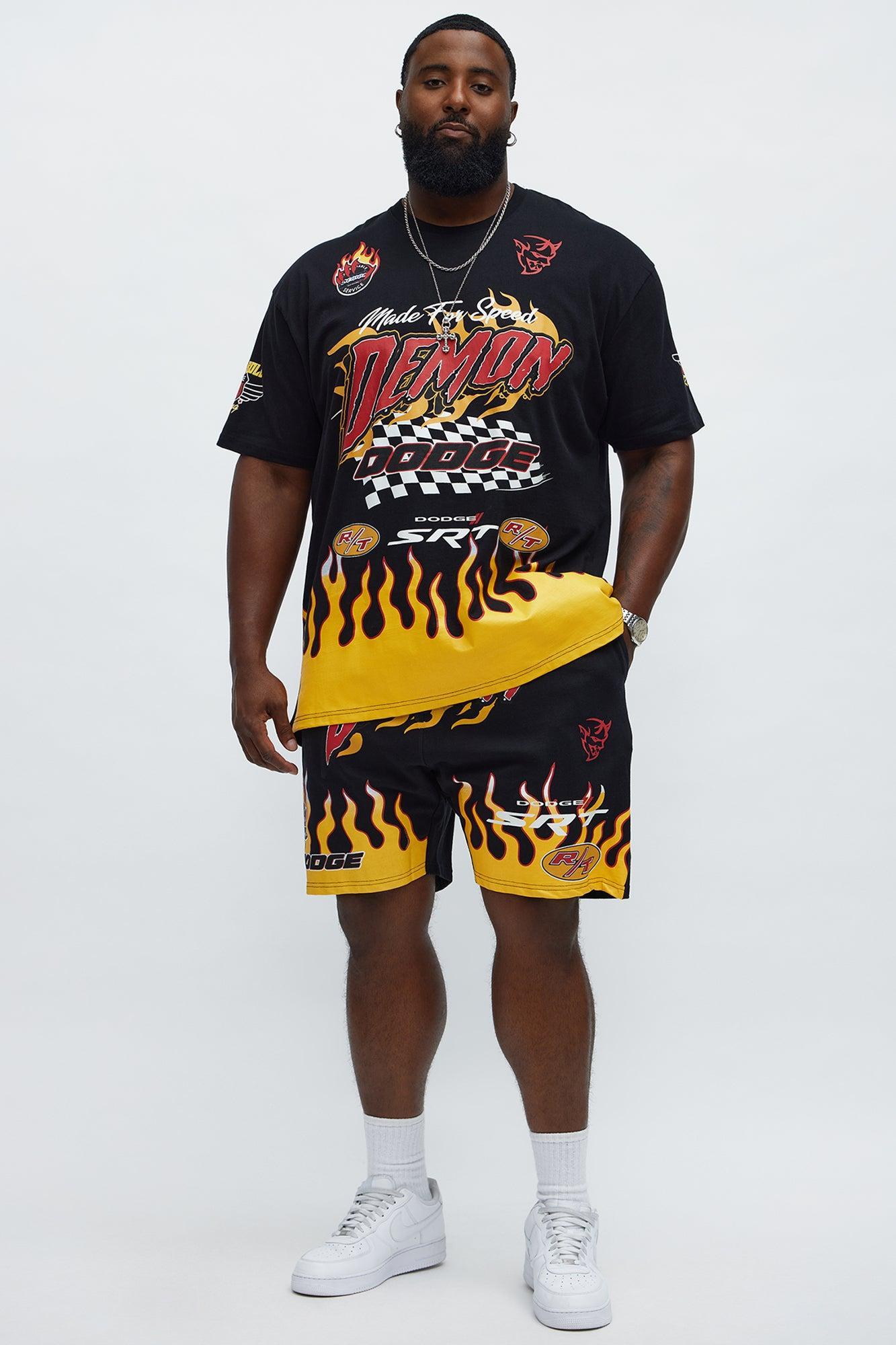 Dodge Demon Racing Team Sweatshorts - Black Product Image