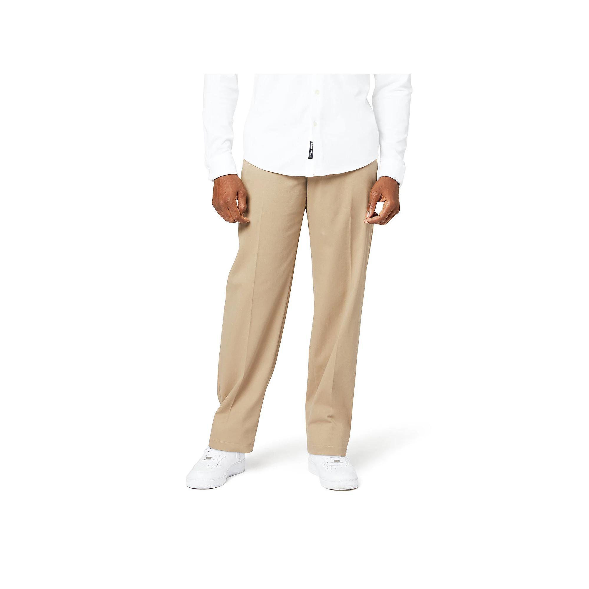 Mens Dockers Stretch Easy Relaxed-Fit Flat-Front Pants Green Product Image