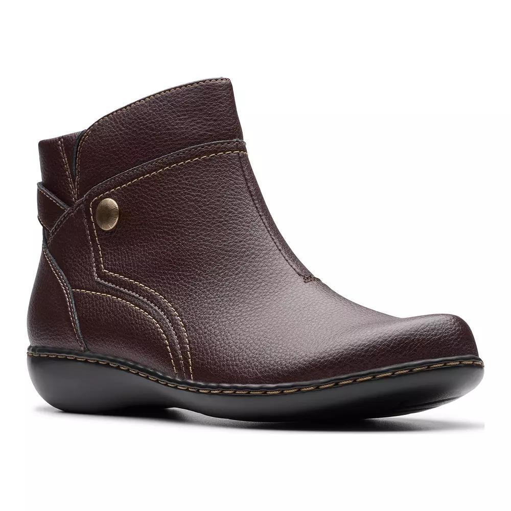 Clarks Ashland Mabel Womens Leather Ankle Boots Product Image