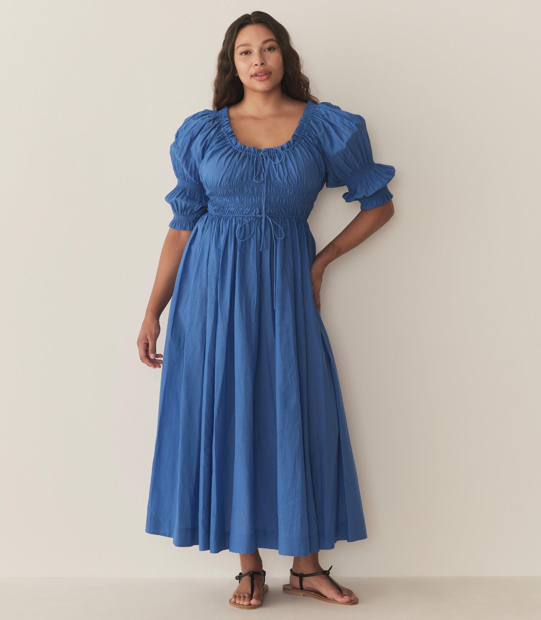 ISCHIA DRESS -- CORFU BLUE Product Image