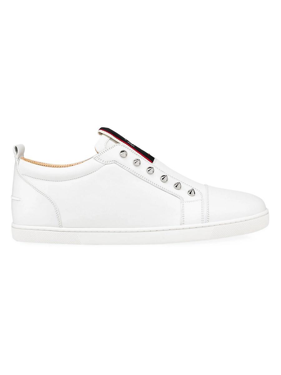 Mens F. A.V. Fique A Vontade Spiked Leather Slip-On Sneakers Product Image